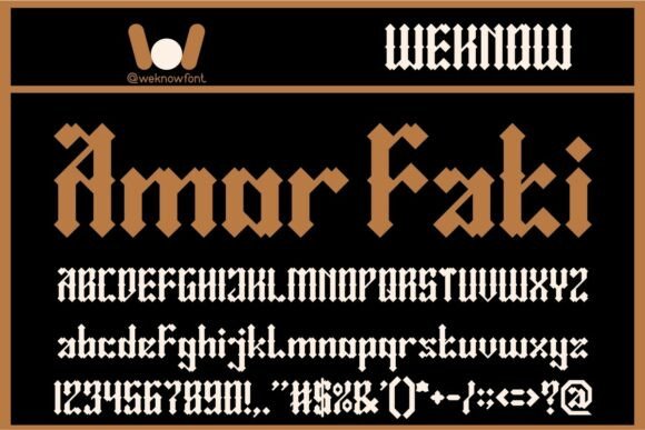 Amor Fati: A Bold and Sophisticated Display Font for Creative Projects