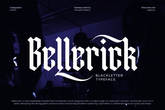 Bellerick: A Bold and Elegant Blackletter Typeface for Modern Design