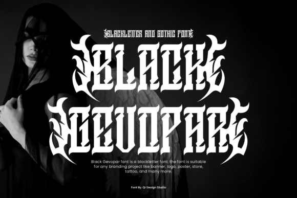 Black Gevopar: A Gothic Font with a Modern Edge for Bold Design Projects
