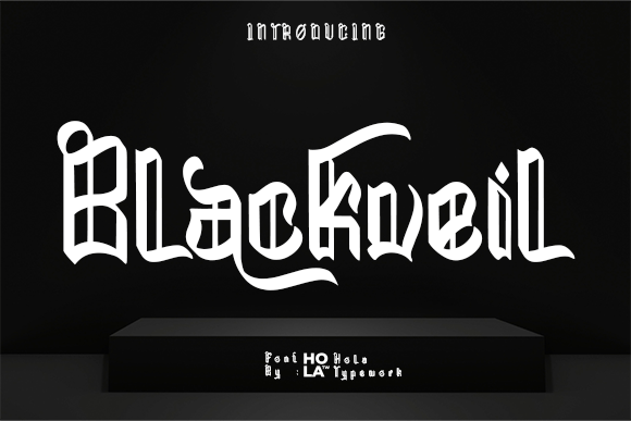 Blackveil: A Modern Gothic Font with Timeless Elegance
