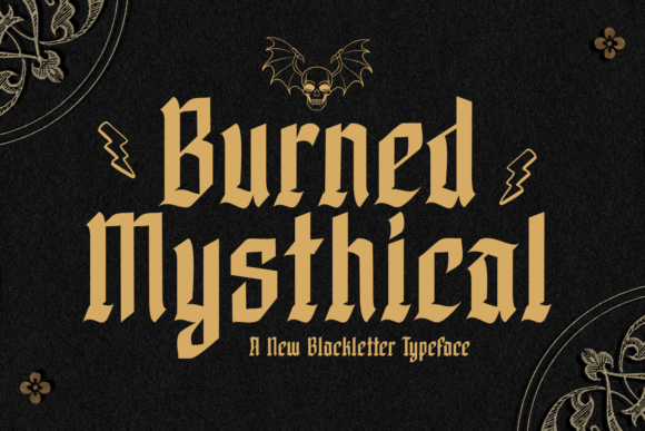 Burned Mysthical: A Spooky Season Typeface