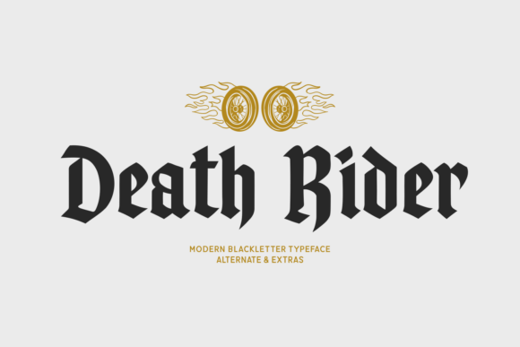 Death Rider: A Bold Typeface for Edgy Branding and Design