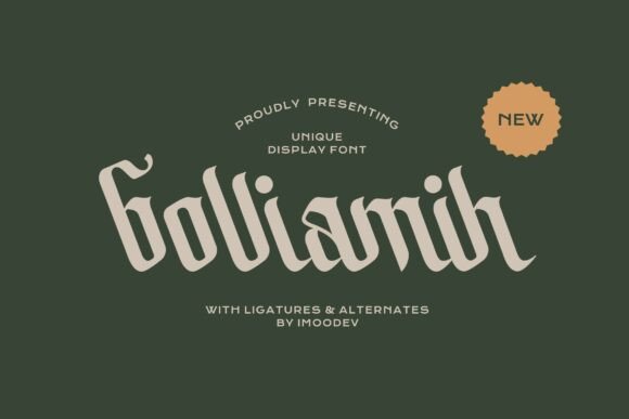 Discover the Timeless Elegance of Bolliamih: A Modern Medieval Script Font