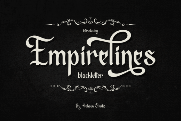 Empirelines: A Majestic Typeface for Power and Elegance