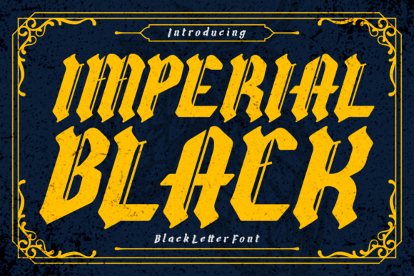 Imperial Black – A Bold Gothic Font for Impactful Designs