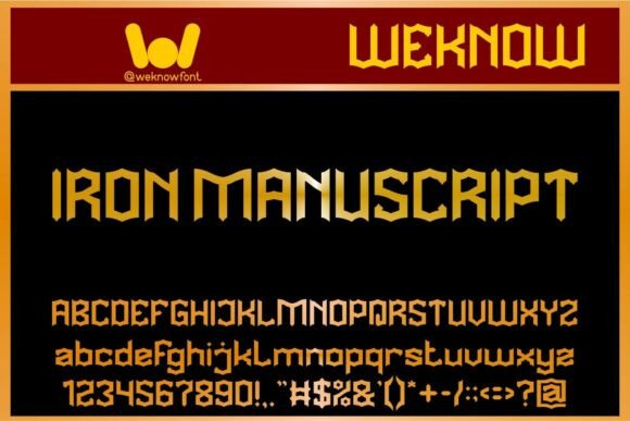 Iron Manuscript: A Modern Blackletter Font for Creative and Professional Workflows