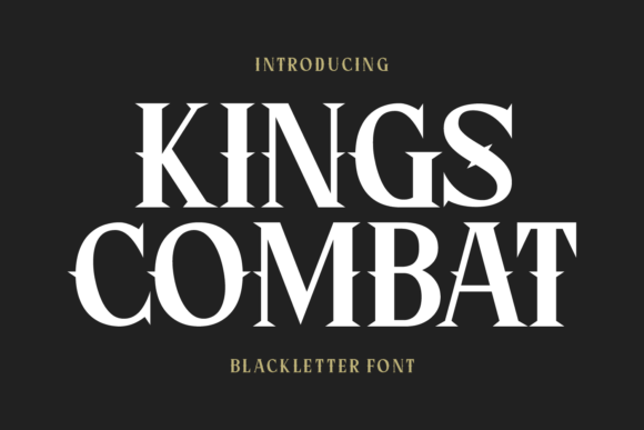 Kings Combat: A Bold Font for Fantasy and Autumn Themes