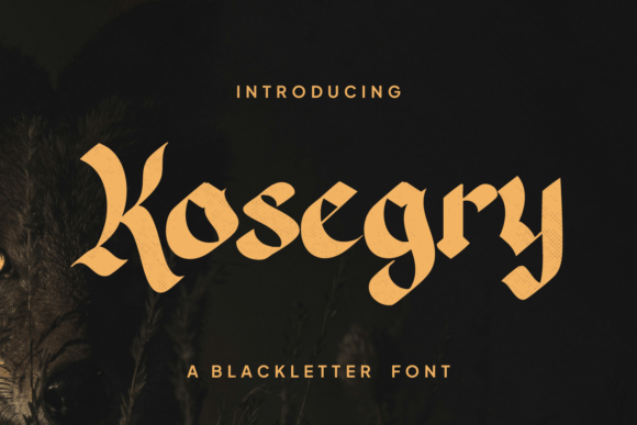 Kosegry: A Bold Fusion of Gothic and Modern Typography