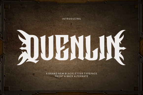 Quenlin: A Bold Typeface for the Edge of Autumn and Beyond