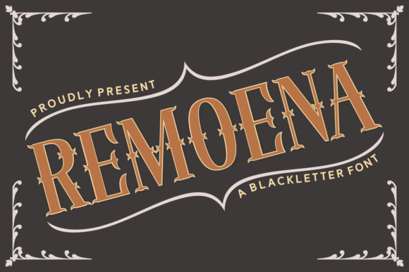 Remoena: A Timeless Blackletter Font for Autumn-Inspired Design Projects