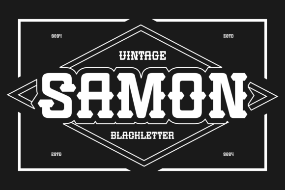Samon: A Bold Vintage Font for Modern Branding