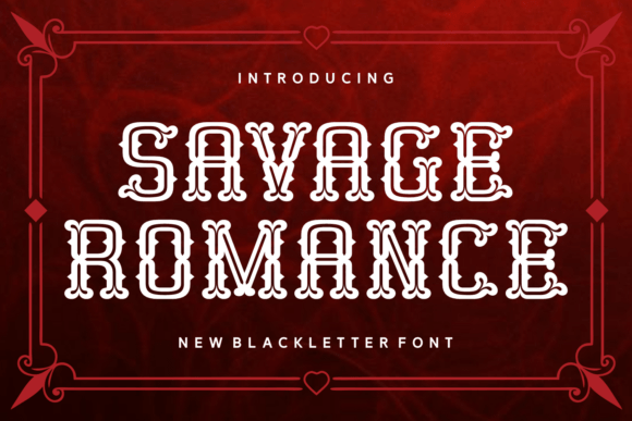 Savage Romance: A Bold Font for Dramatic Designs