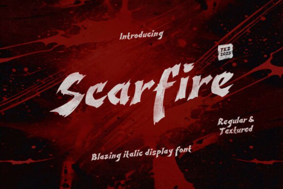 Scarfire: A Bold Font for Dramatic Design Needs