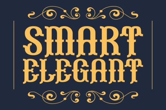 Smart Elegant: A Gothic Font with a Refined Touch for Modern Design Projects