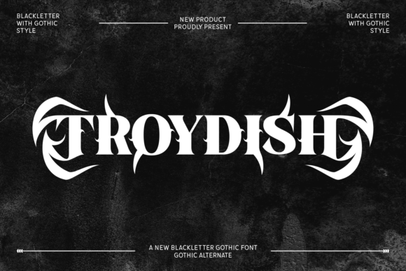 Troydish: The Gothic Font That Captures the Spirit of Spooky Season and Heavy Metal