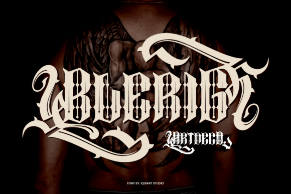 Unleashing the Power of Blerig: A Bold and Stylized Font for Dark Elegance