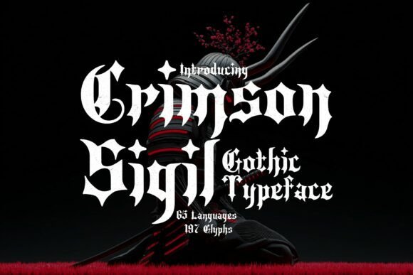 Unveiling the Power of Crimson Sigil: A Gothic Blackletter Typeface Rooted in Mysticism