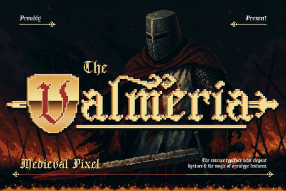 Valmeria: A Gothic Pixel Font for Creative Power