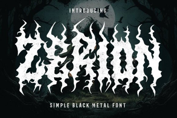 Zerion: Unleash Chaos with a Font Forged in Distortion and Darkness